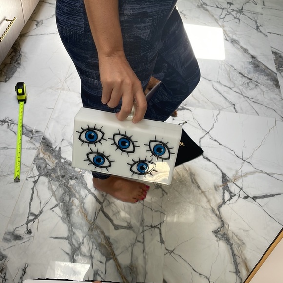 🧿 Lola Basso Multi Evil Eye Clutch 🧿 NEW - Picture 11 of 13